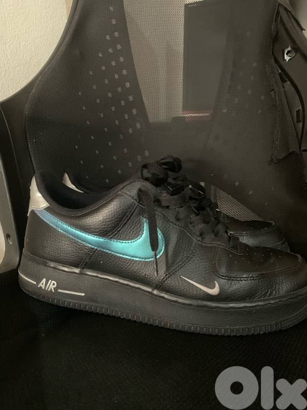 Nike Air Force 1 '07 Low Black Blue Lightning 0