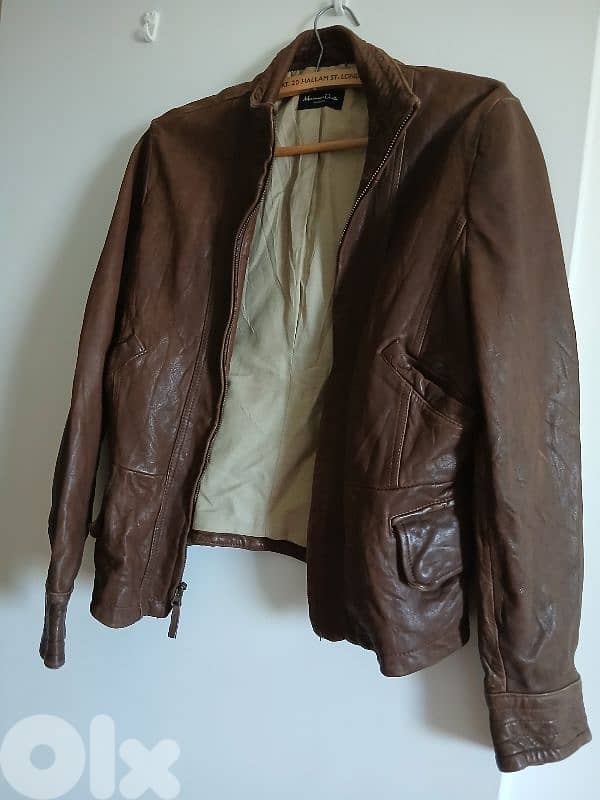 Leather brown jacket 0