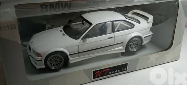 diecast bmw e36 gtr by ut scale 1/18 white