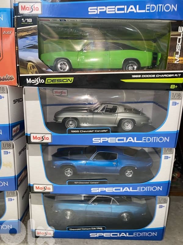 diecast muscle cars series scale 1/18 ford corvette many other 18