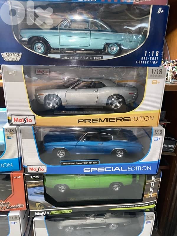 diecast muscle cars series scale 1/18 ford corvette many other 19