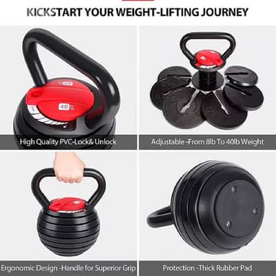 Adjustable kettlebell