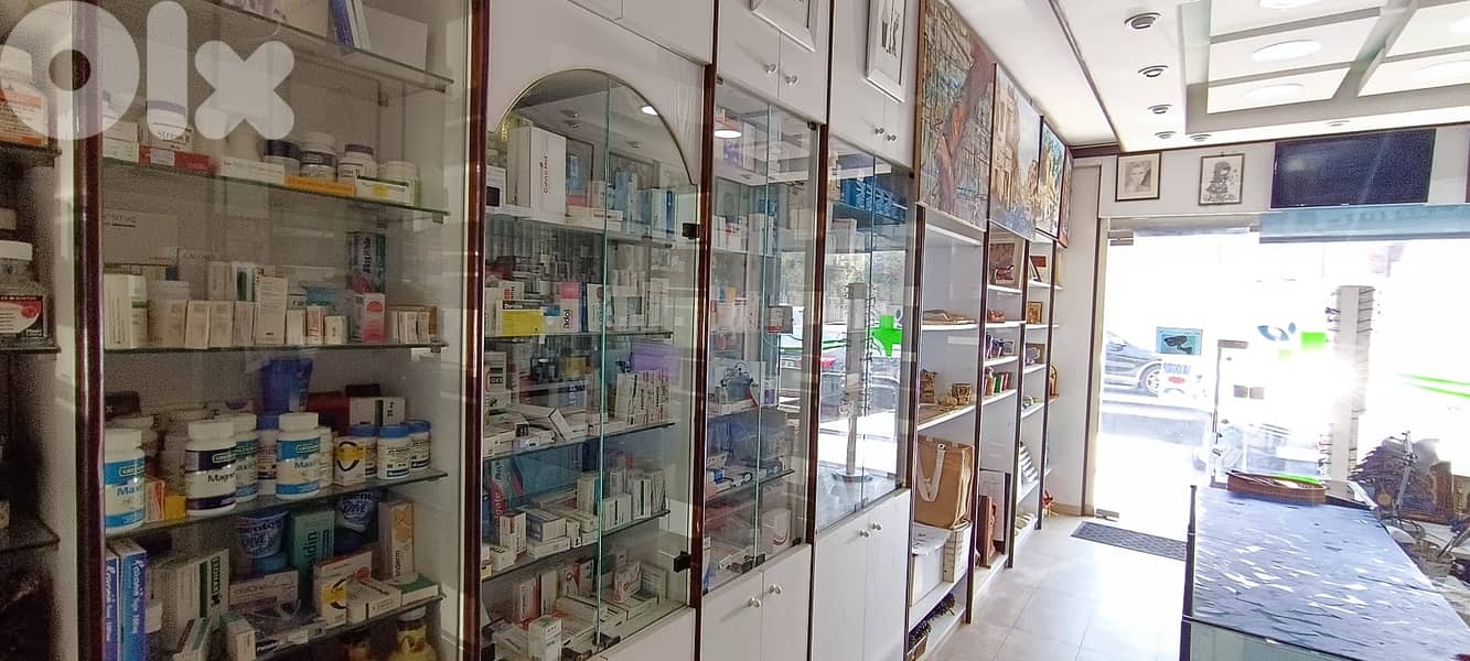 Pharmacy for sale in a prime location in Antelias للبيع صيدلية مع رخصة 0