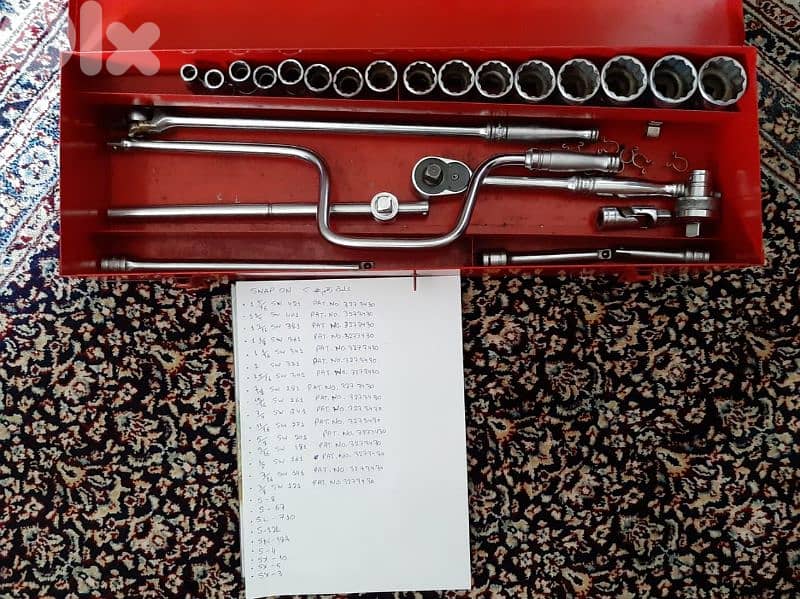 Facom & SnapOn للبيع عدة كاراج ميكانيك أصلية 1