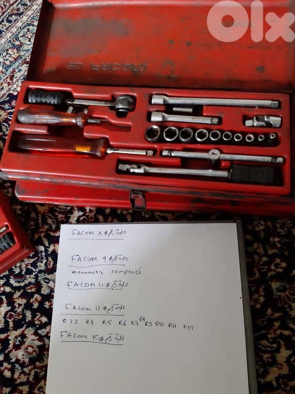 Facom & SnapOn للبيع عدة كاراج ميكانيك أصلية 7