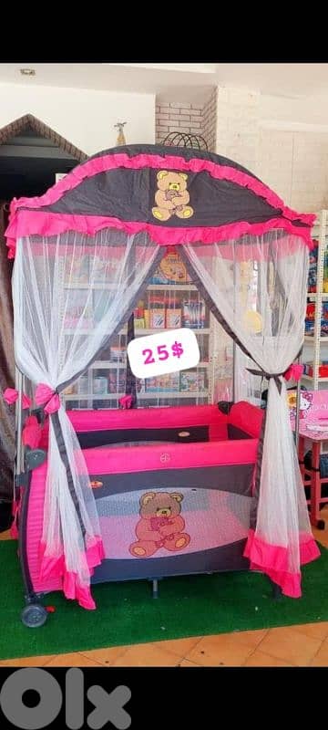 park bed baby بارك تخت بيبي ملكي مع ناموسية