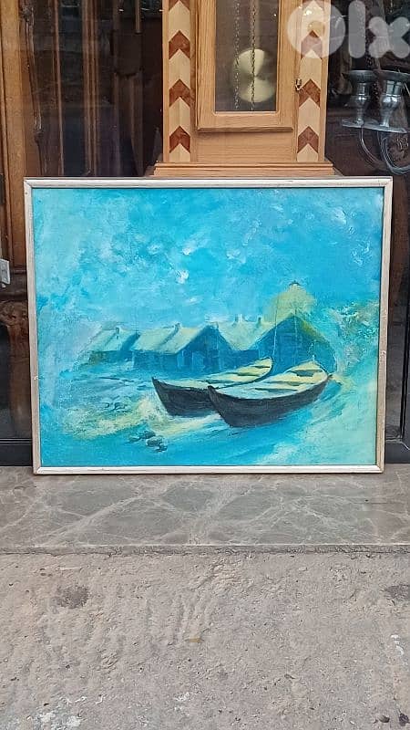 لوحة رسم زيتي اوروبية 0