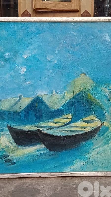 لوحة رسم زيتي اوروبية 6