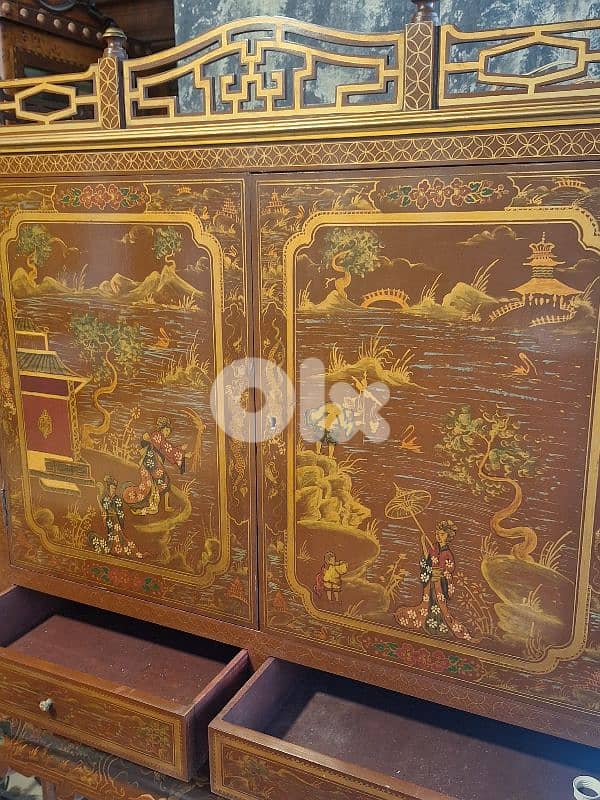 chinese red bar cabinet 3