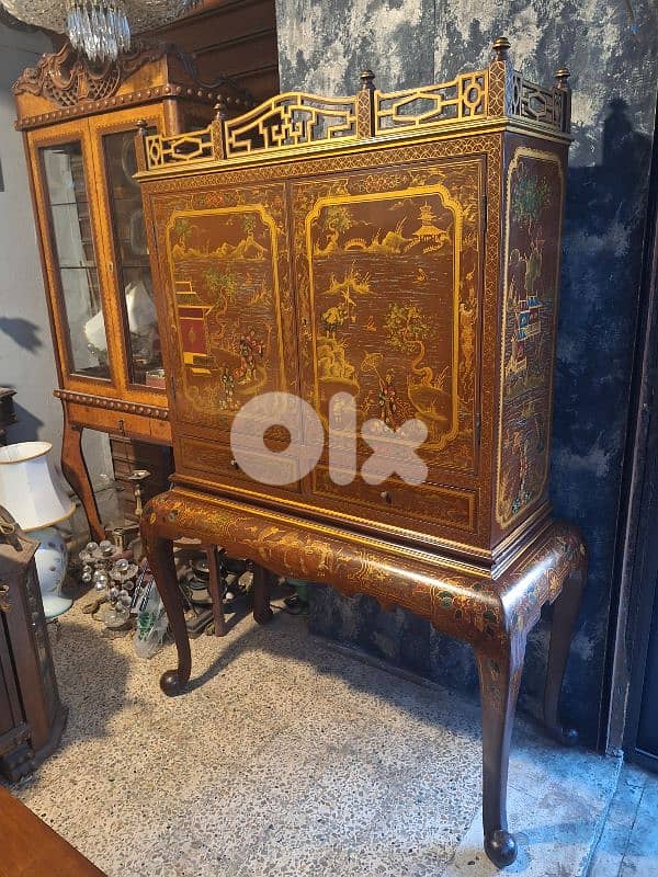 chinese red bar cabinet 7