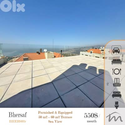 Bikfaya-Bhorsaf | Signature 50m² Rooftoop + 60m² 2 Terraces | Floor 2