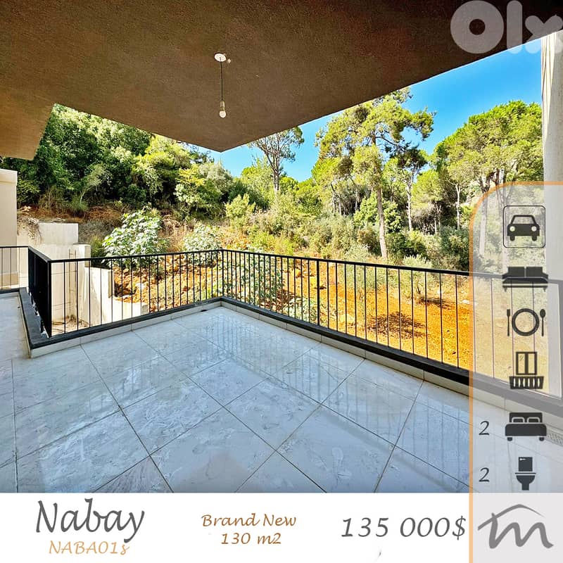 Nabay | Brand New 130m² 2 Bedrooms Apartment | Green Surroundings 0