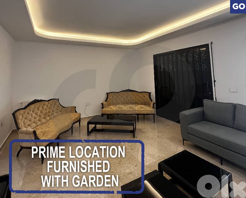 Prime location  -Furnished  With garden - Kfarhbab Ghazir REF#GO126326 0