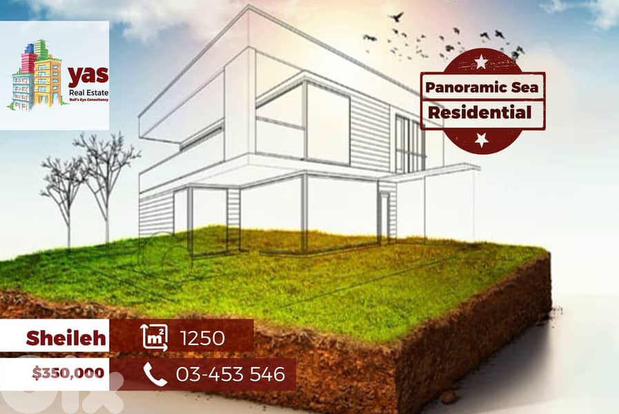Sheileh 1250m2 | Residential Land | Panoramic View | Classy Area | TYT 0
