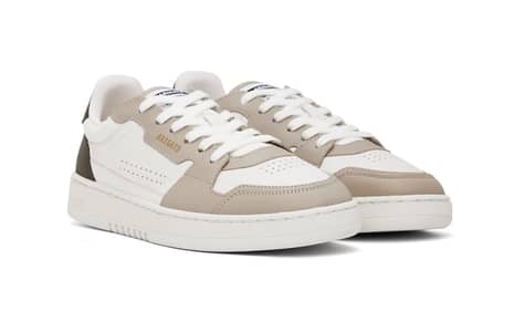 Axel Arigato White & Brown Dice Lo Sneakers