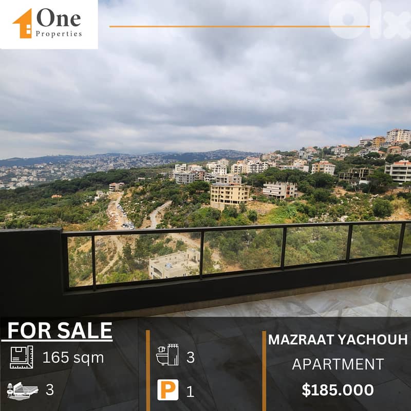 APARTMENT FOR SALE IN MAZRAAT YACHOUH 0
