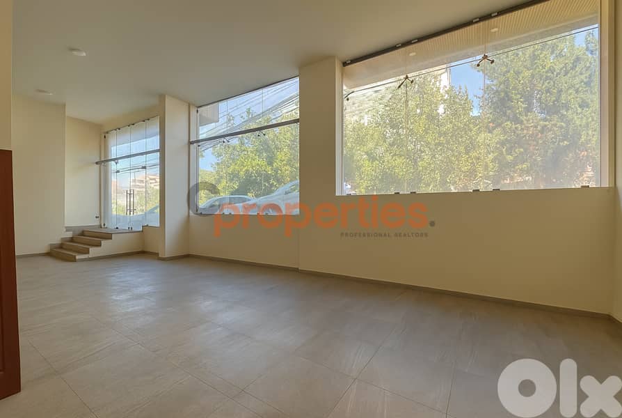 Spacious Showroom I 6 Facades for Sale in Mansourieh-Beit Mery –CPGA73 0