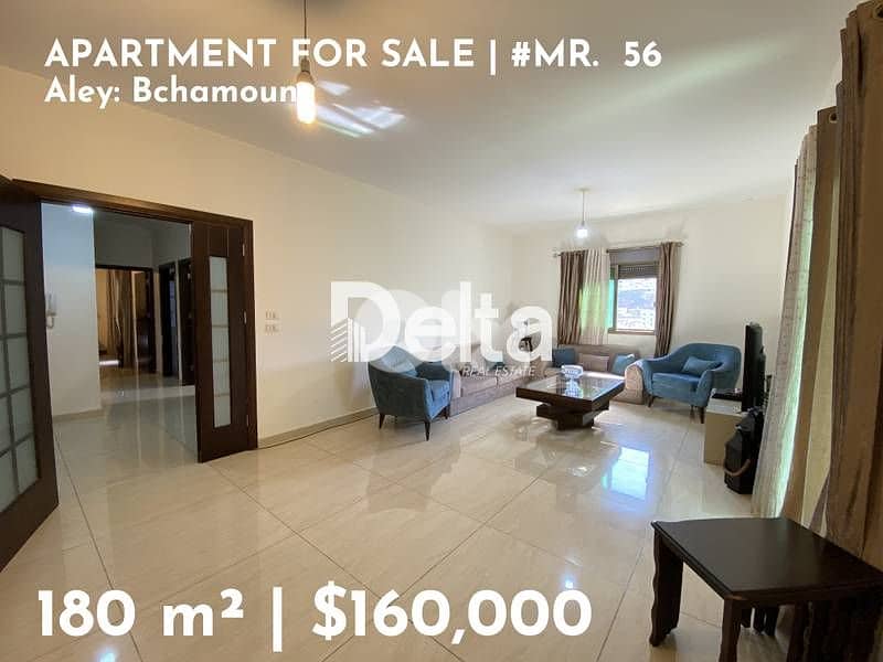 catchy sea view apartment for sale in Bchamoun, Aley/ بشامون، عاليه 0