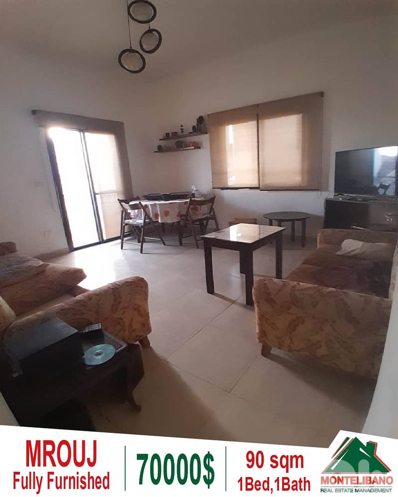 Fully Furnished 90 sqm Apartment For Sale in Mrouj (مروج) 0
