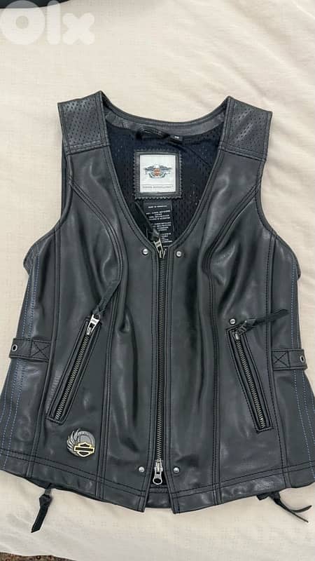 Harley Davidson Leather Vest 1