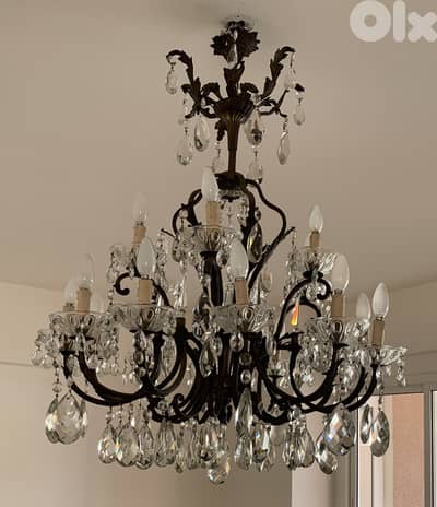 Antique Crystal Chandelier