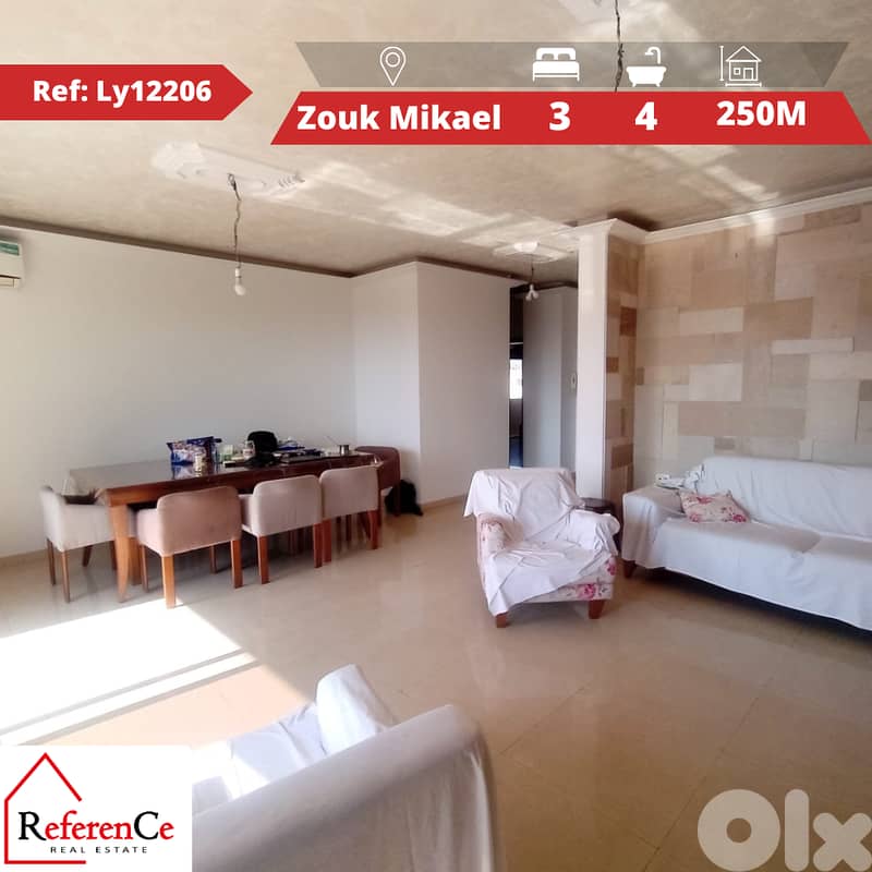 Prime location apartment in Zouk Mikael شقة في موقع رئيسي زوق ميكايل 0