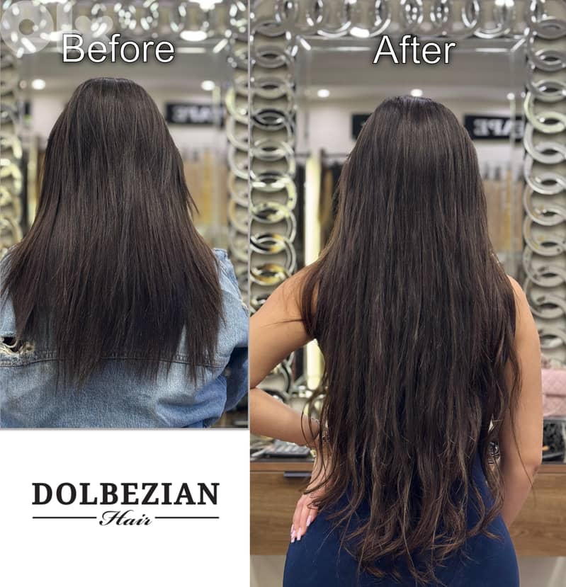 اكستنشن شعر طبيعي Human hair extension 0