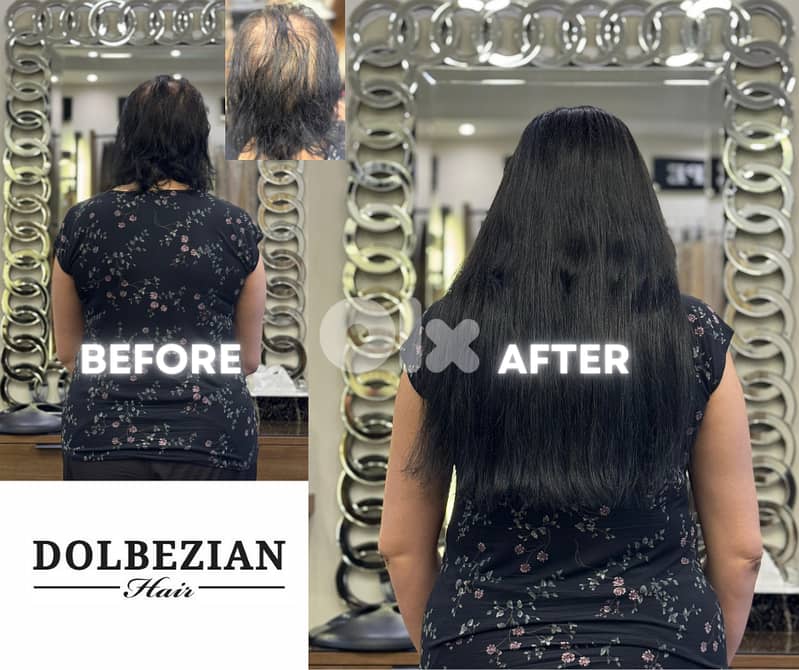 اكستنشن شعر طبيعي Human hair extension 1