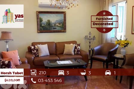 Horsh Tabet 210m2| Furnished Flat | Classy Street | OH