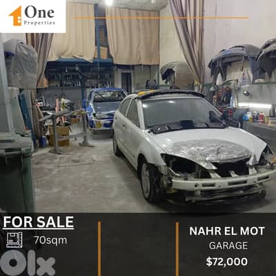 GARAGE FOR SALE IN NAHR EL MOT