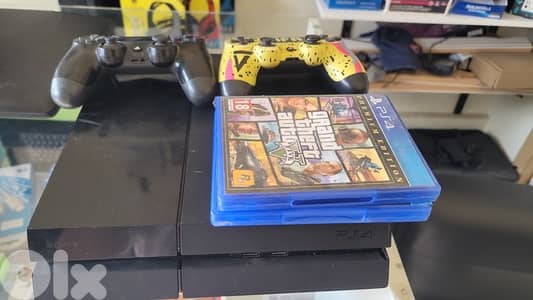 ps4 fat 500 , including games fc 24 , gta
