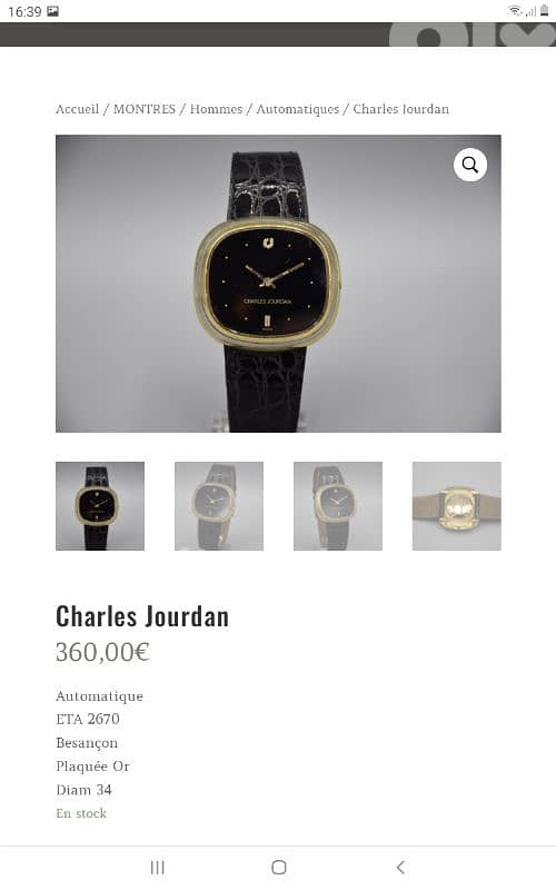 1970's Charles Jourdan French watch 3