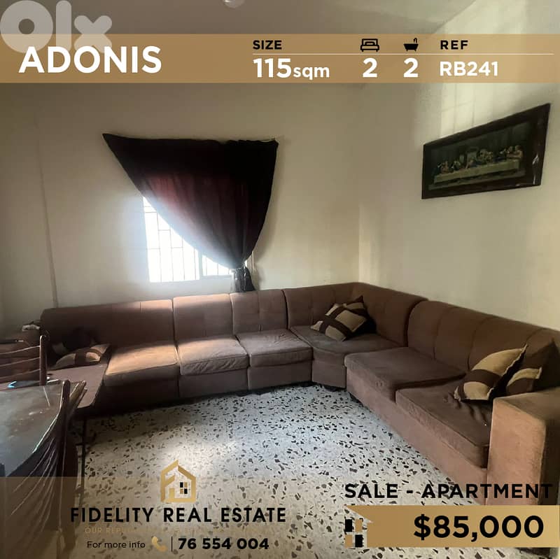 Apartment for sale in Adonis RB241 شقة للبيع في أدونيس 0