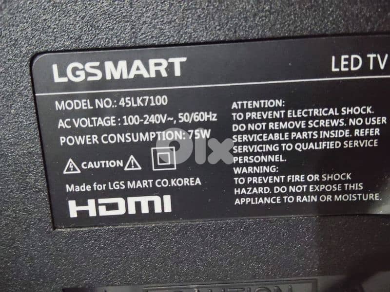 LG like new soura w sot Wala arwa3  tv made in Korea like with stand 3