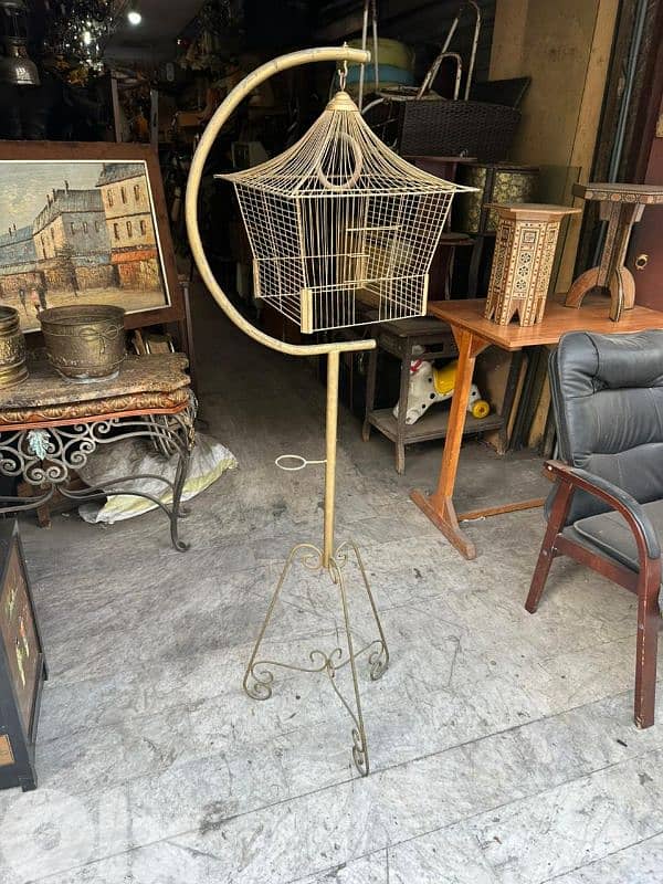 قفص عصافير انتيك حديد فيرفورجي رائع تصميم مميز 0