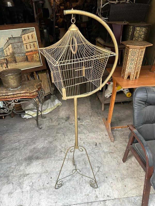 قفص عصافير انتيك حديد فيرفورجي رائع تصميم مميز 1