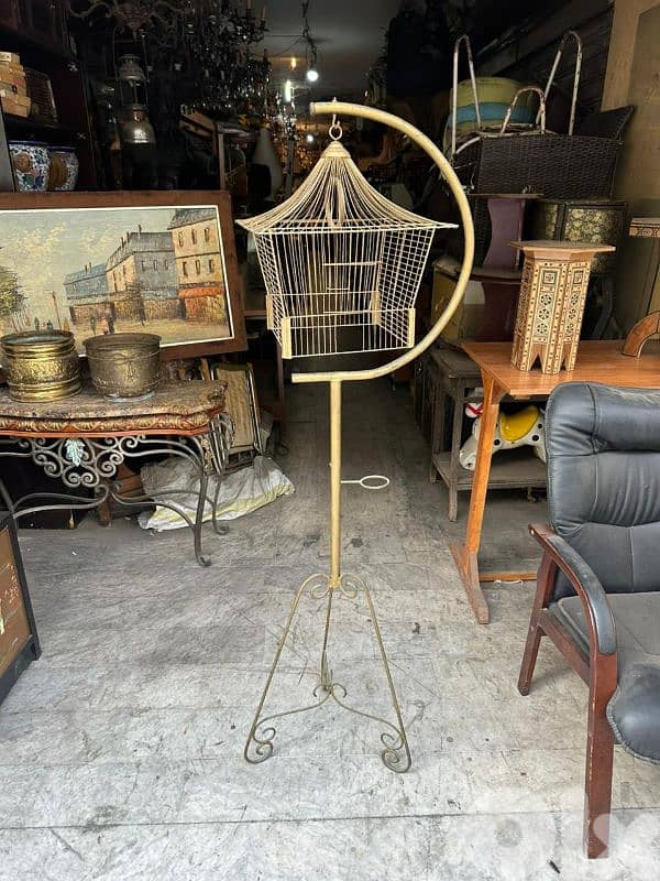 قفص عصافير انتيك حديد فيرفورجي رائع تصميم مميز 3