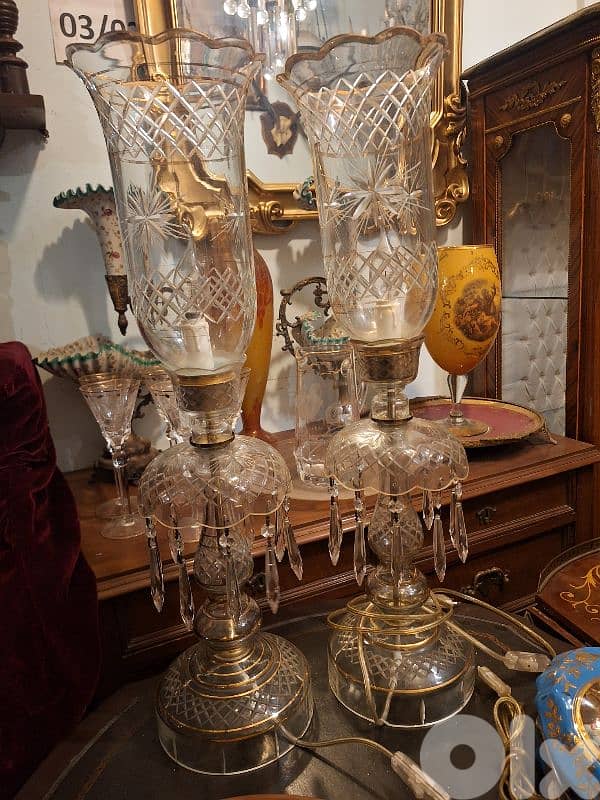 لمبادير عدد٢ كرستال تشيكي اصلي قديم 3