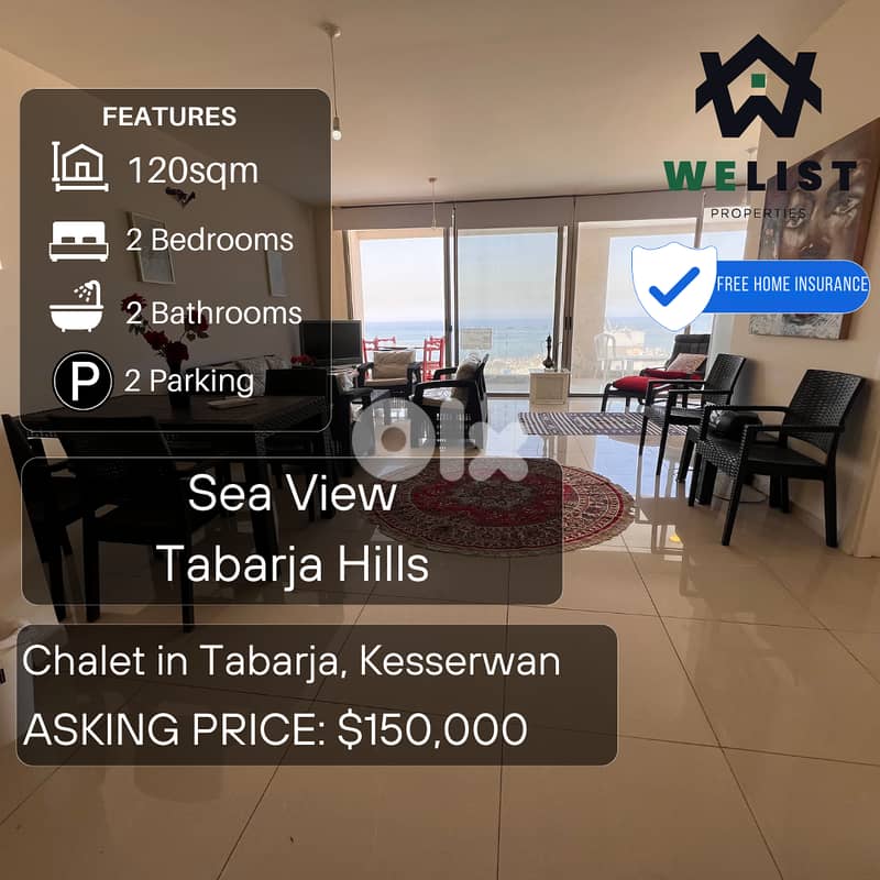 Chalet for sale in Tabrja Hills شاليه للبيع في  طبرجا هيلز 0