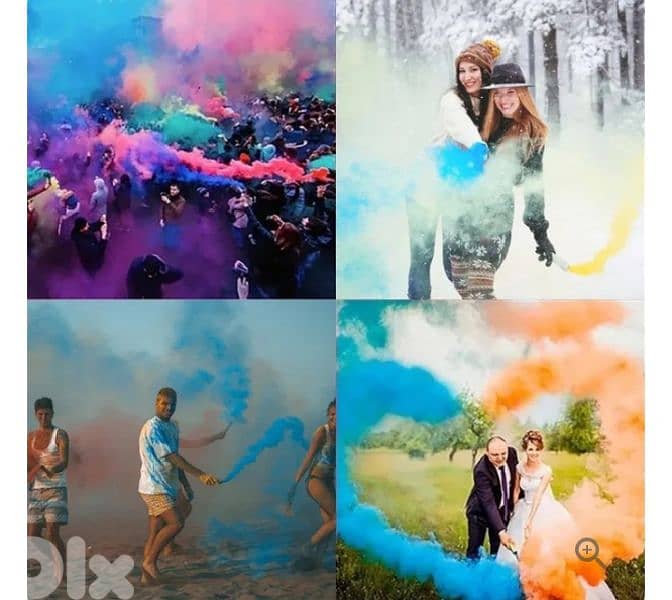 party colorful smoke 1