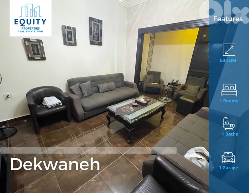 Furnished 80 SQM Apartment For Sale In Dekwaneh شقة للبيع #HH208659 0