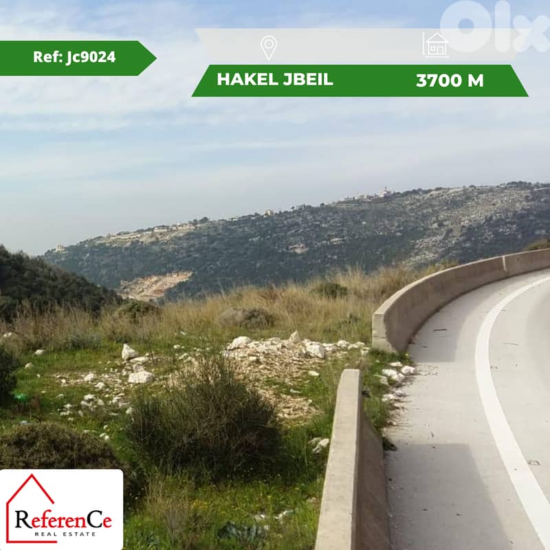 Prime location land in Hakel Jbeil أرض بموقع مميز في حقل جبيل 0