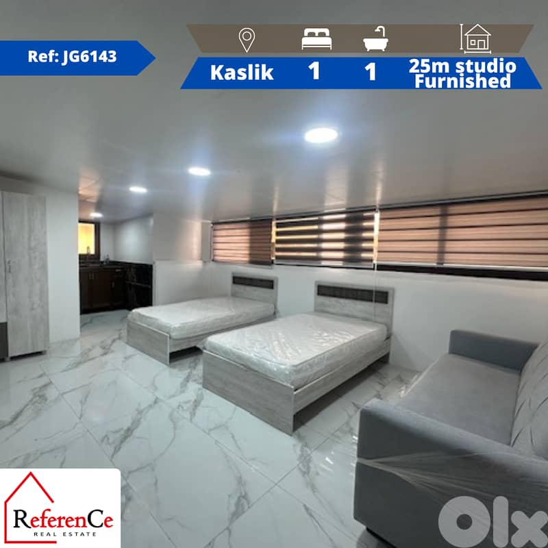 Furnished studio in Kaslik for sale استوديو مفروش للبيع في الكسليك 0