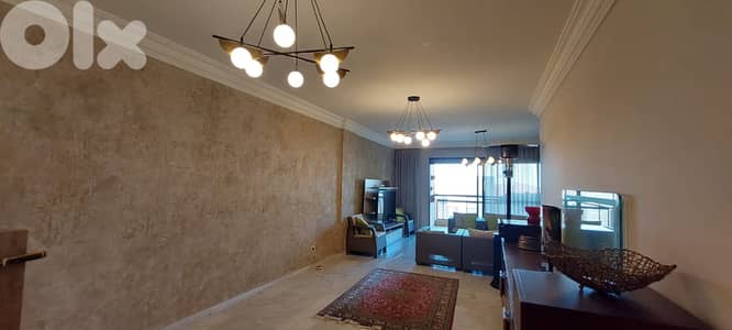 SEA VIEW APARTMENT FOR SALE IN BROUMANA PRIME WITH TERRACE, (BR-355)