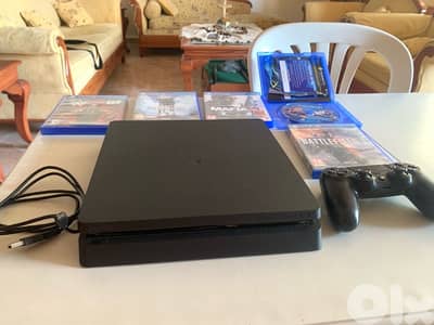 500GB PS4 Slim – Excellent Condition + Controller + 5 Games (sell fast