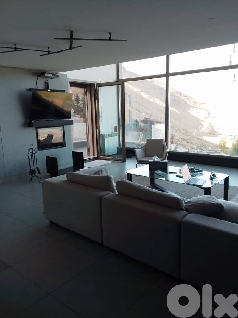 132 sqm + 300 sqm Terrace luxurious Chalet for sale in Tilal Faqra 2