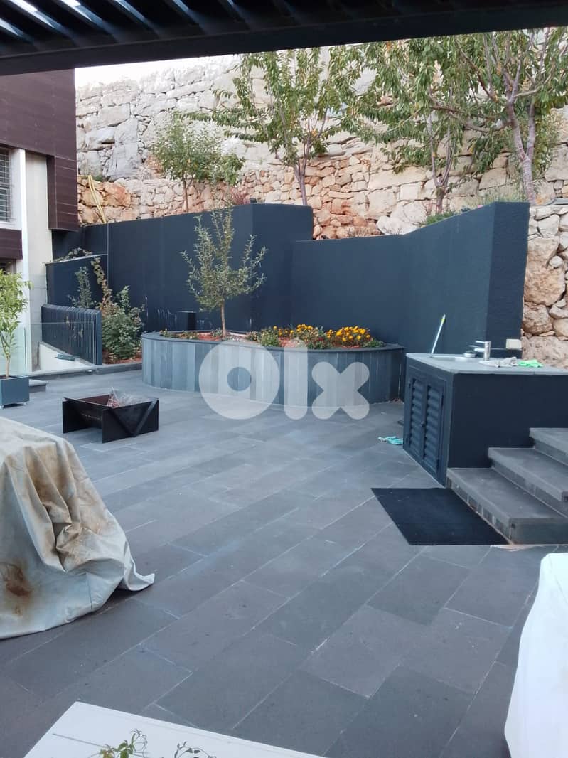 132 sqm + 300 sqm Terrace luxurious Chalet for sale in Tilal Faqra 14