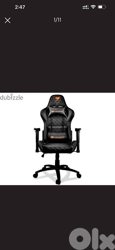 Cougar Armor one Gaming Chair Blue-Orange 1