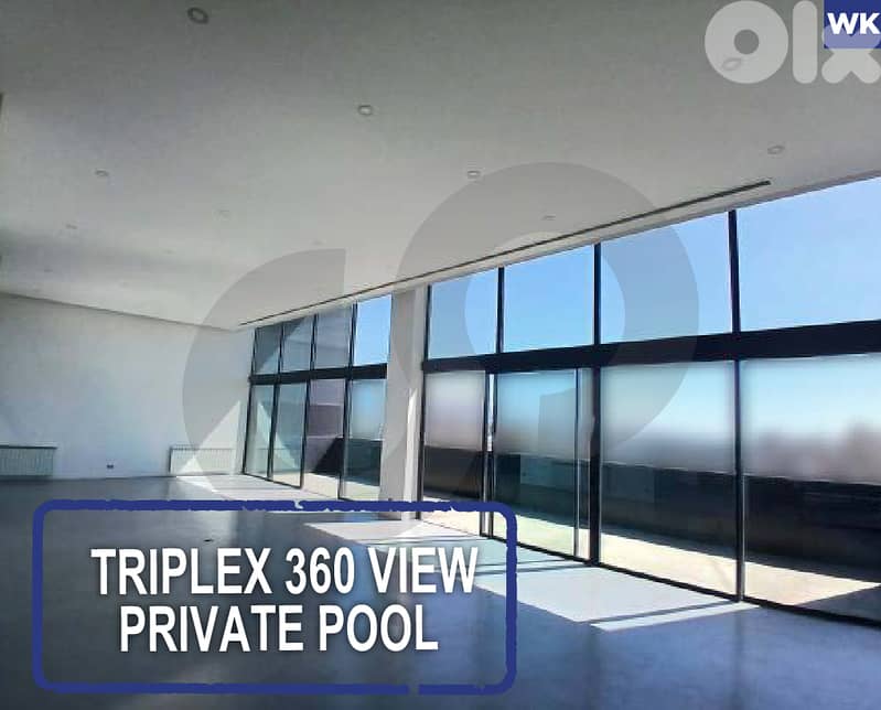 Prestigious Triplex Penthouse | Ashrafieh | Private Pool  REF#WK126436 0