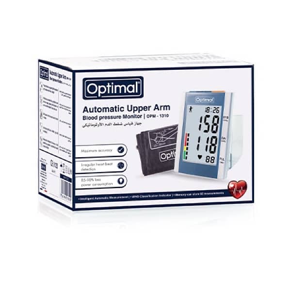 Automatic Upper Arm Blood Pressure Monitor Optimal مكنة ضغط اوتوماتيك 0